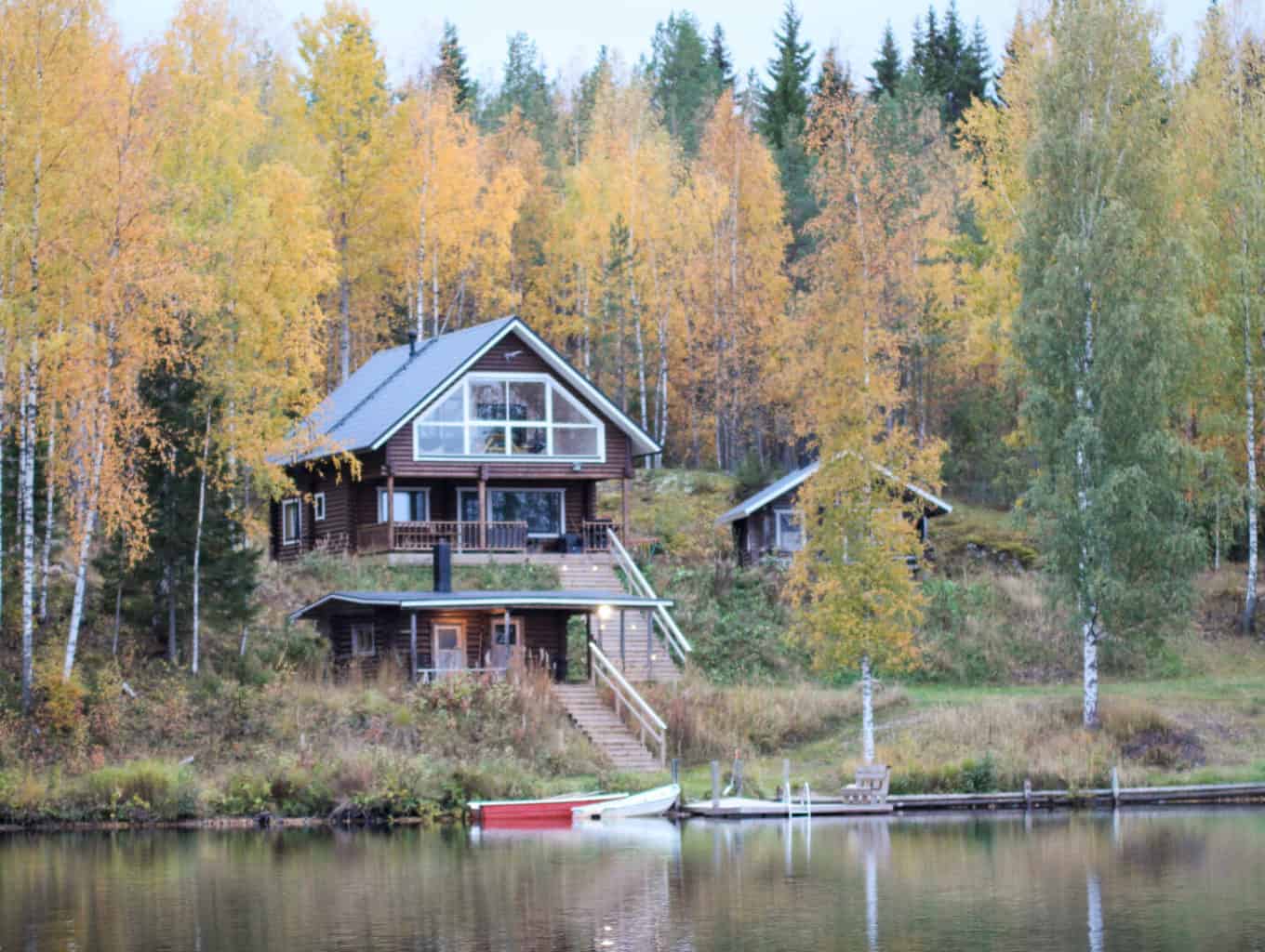 Villa Hiekkaranta rental cottage in the lake