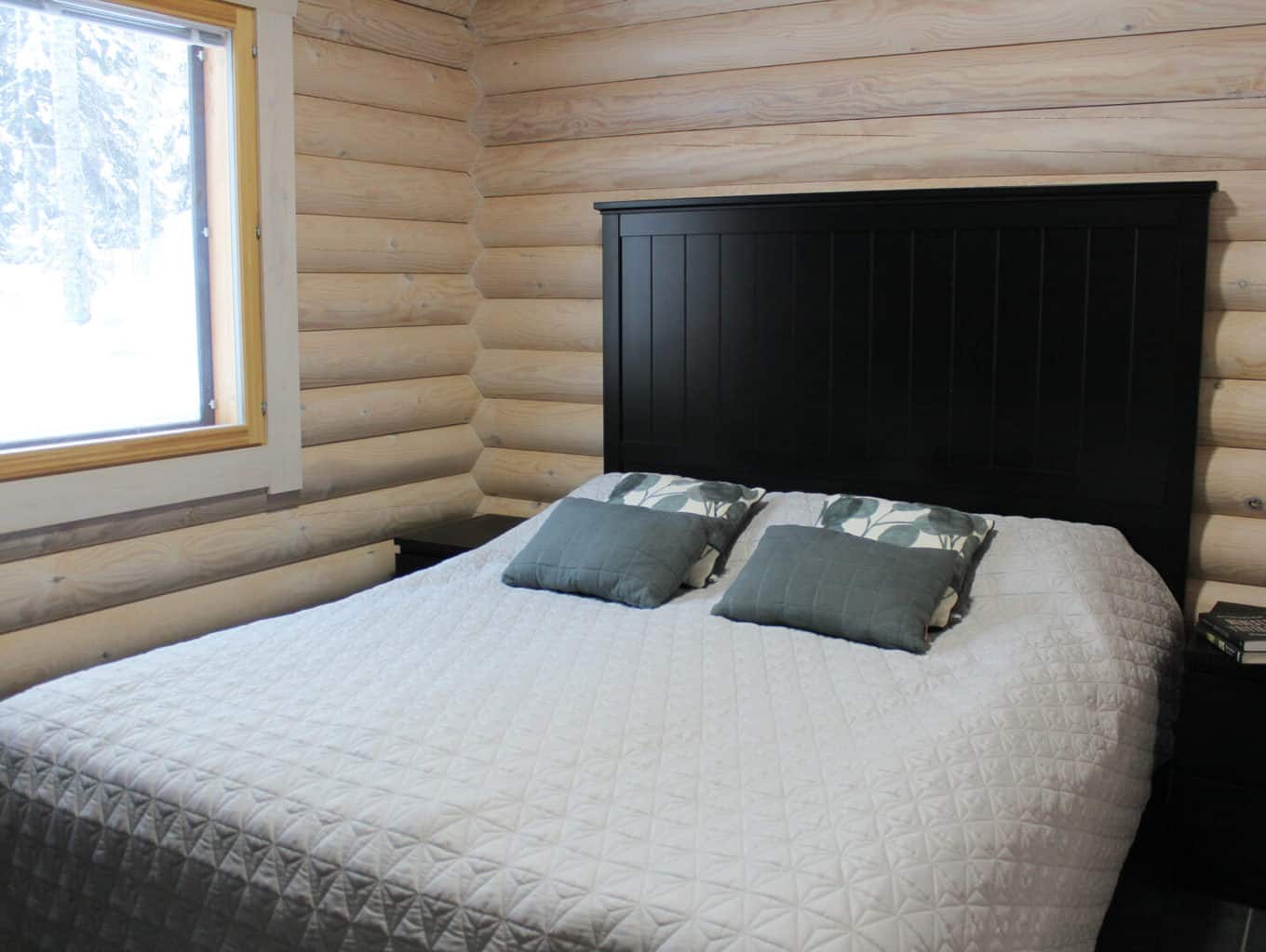 Villa Hiekkaranta apakšstāva guļamistaba divvietīga gulta
