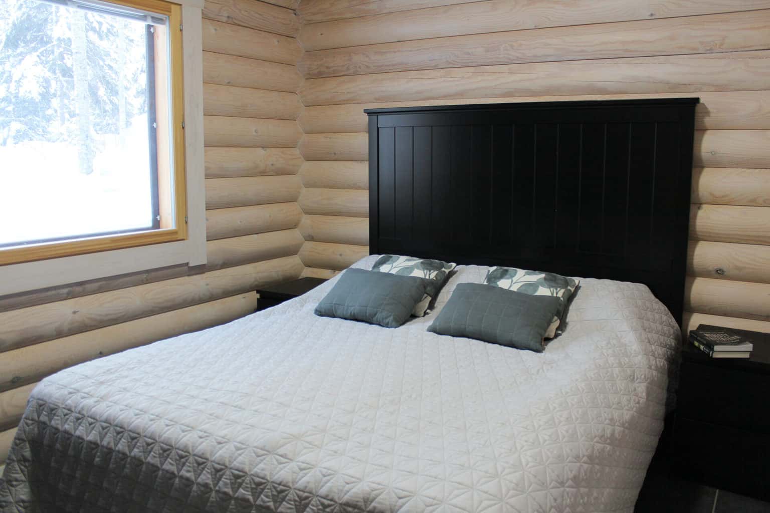 Villa Hiekkaranta apatiniame aukšte miegamasis dvigulė lova