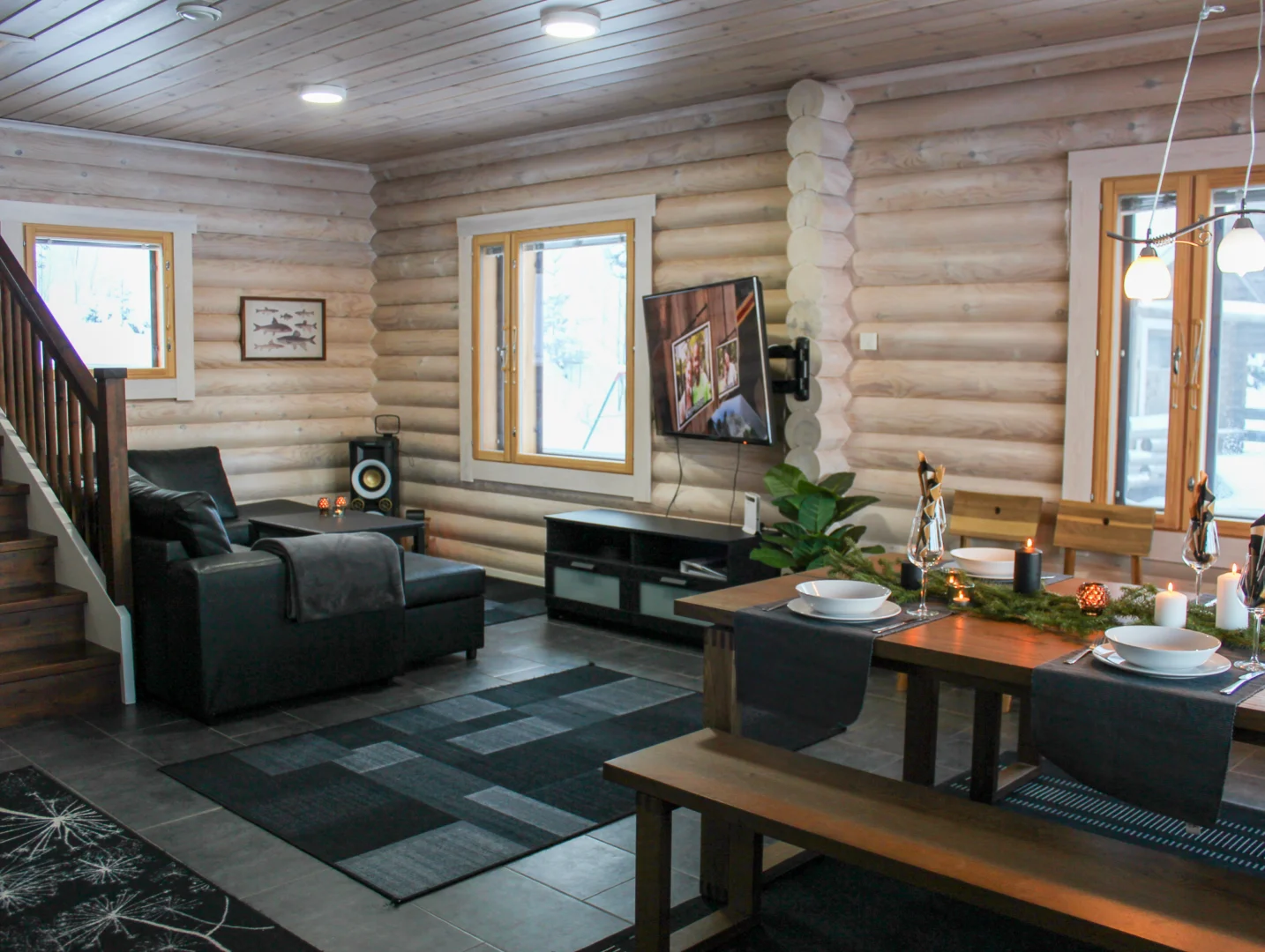 Villa Hiekkaranta living room