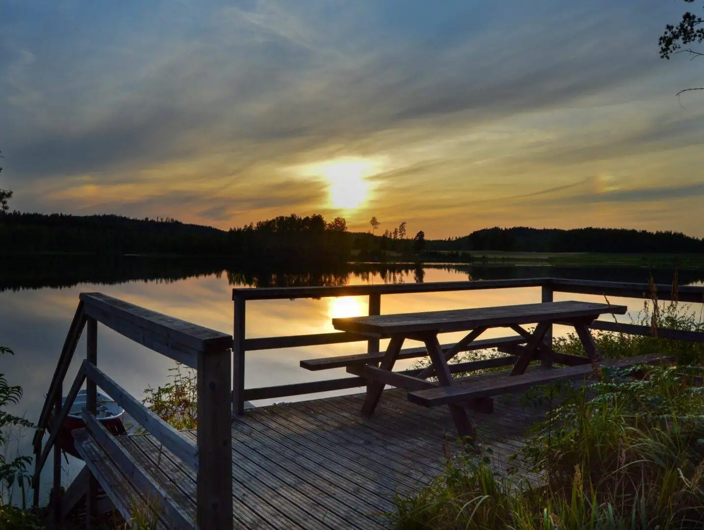 Villa Rantakallio rental cottage sunset