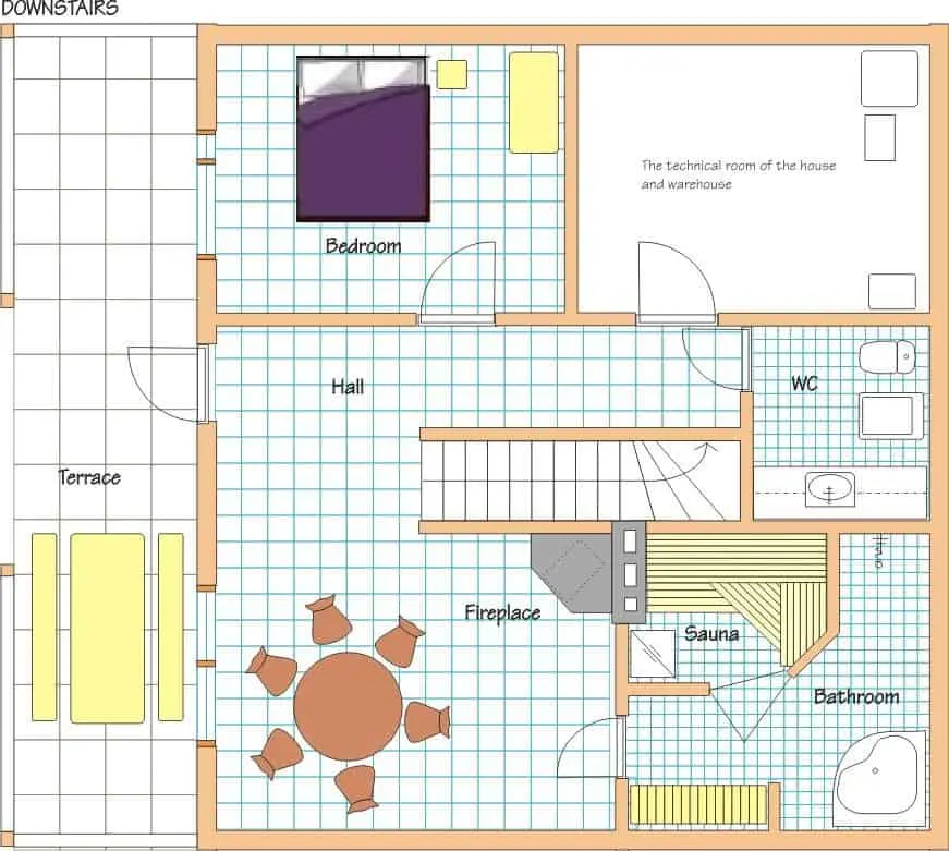 downstears floor plan