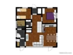 Villa Tarula downstears floorplan