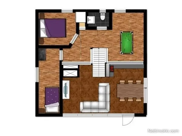 Villa Tarula upstears floorplan