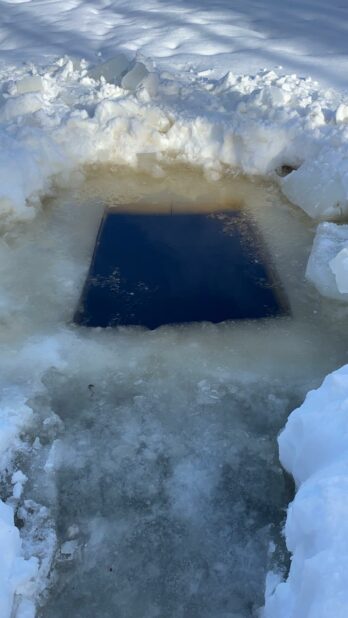 Hole in the Ice swimming