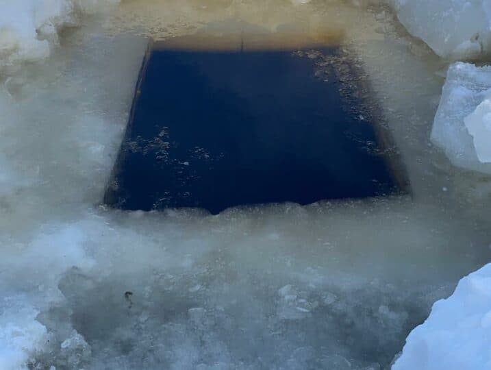 Hole in the Ice swimming